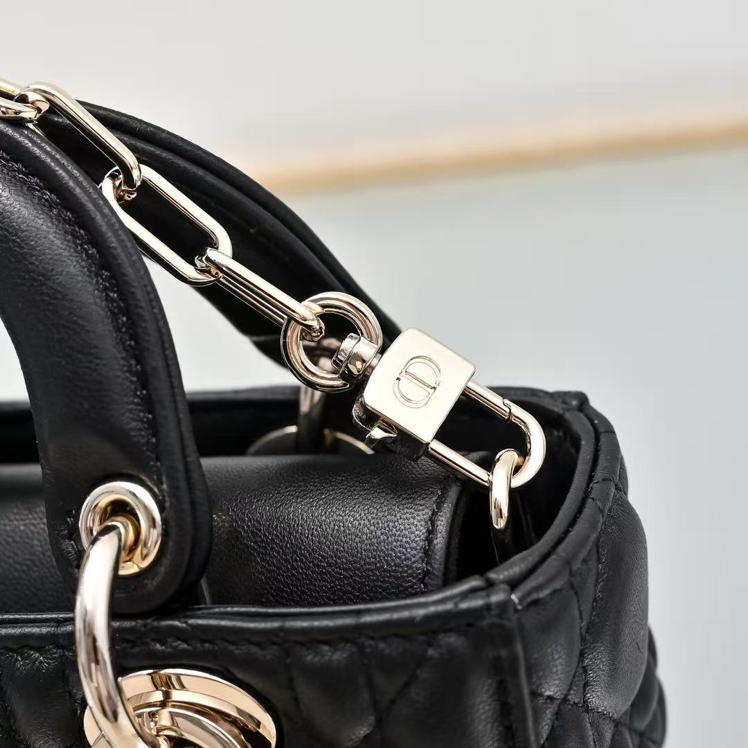 雙十一重磅福利款-Dior Mini Lady D-joy橫版黛妃包奢侈品精品 - 4