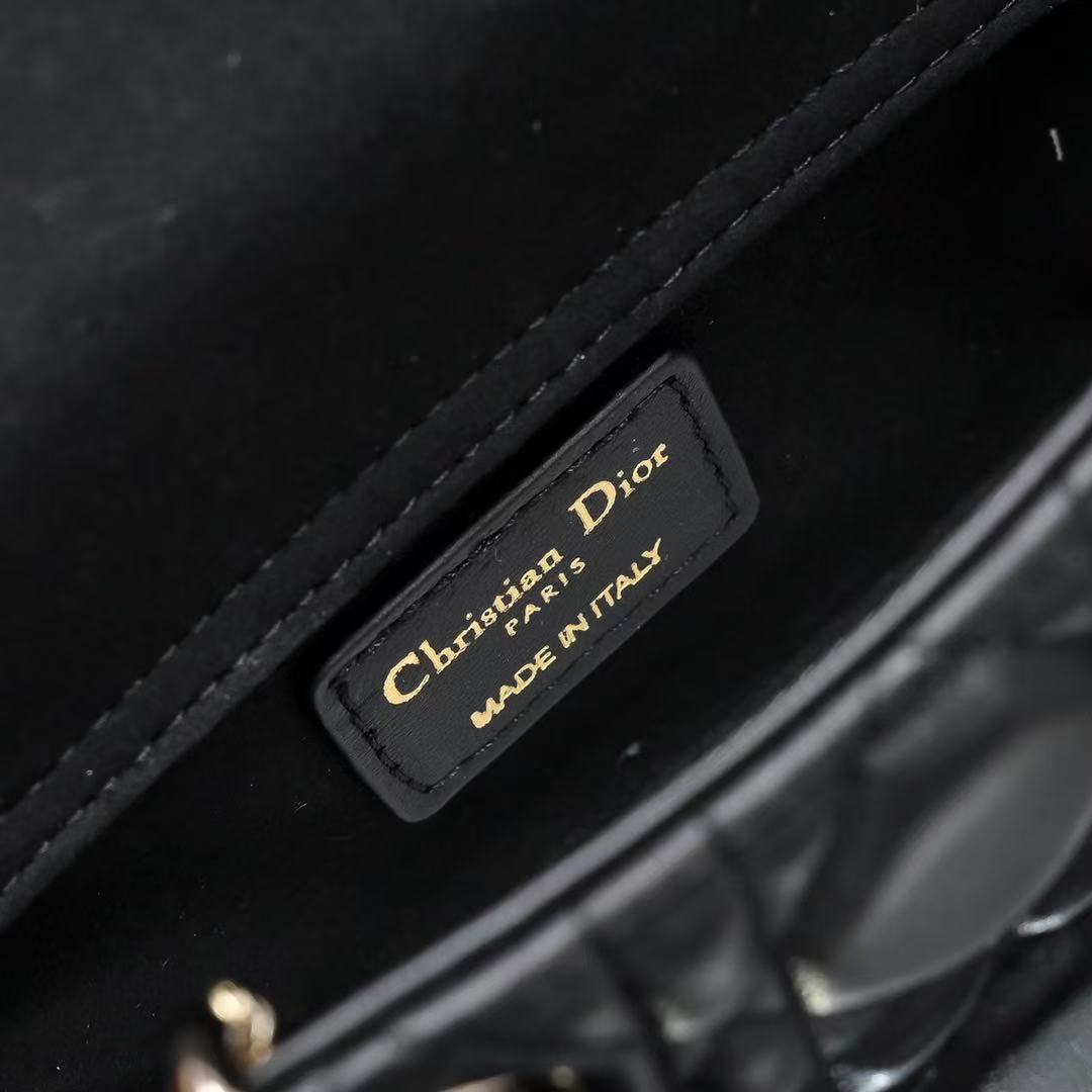 雙十一重磅福利款-Dior Mini Lady D-joy橫版黛妃包奢侈品精品 - 11