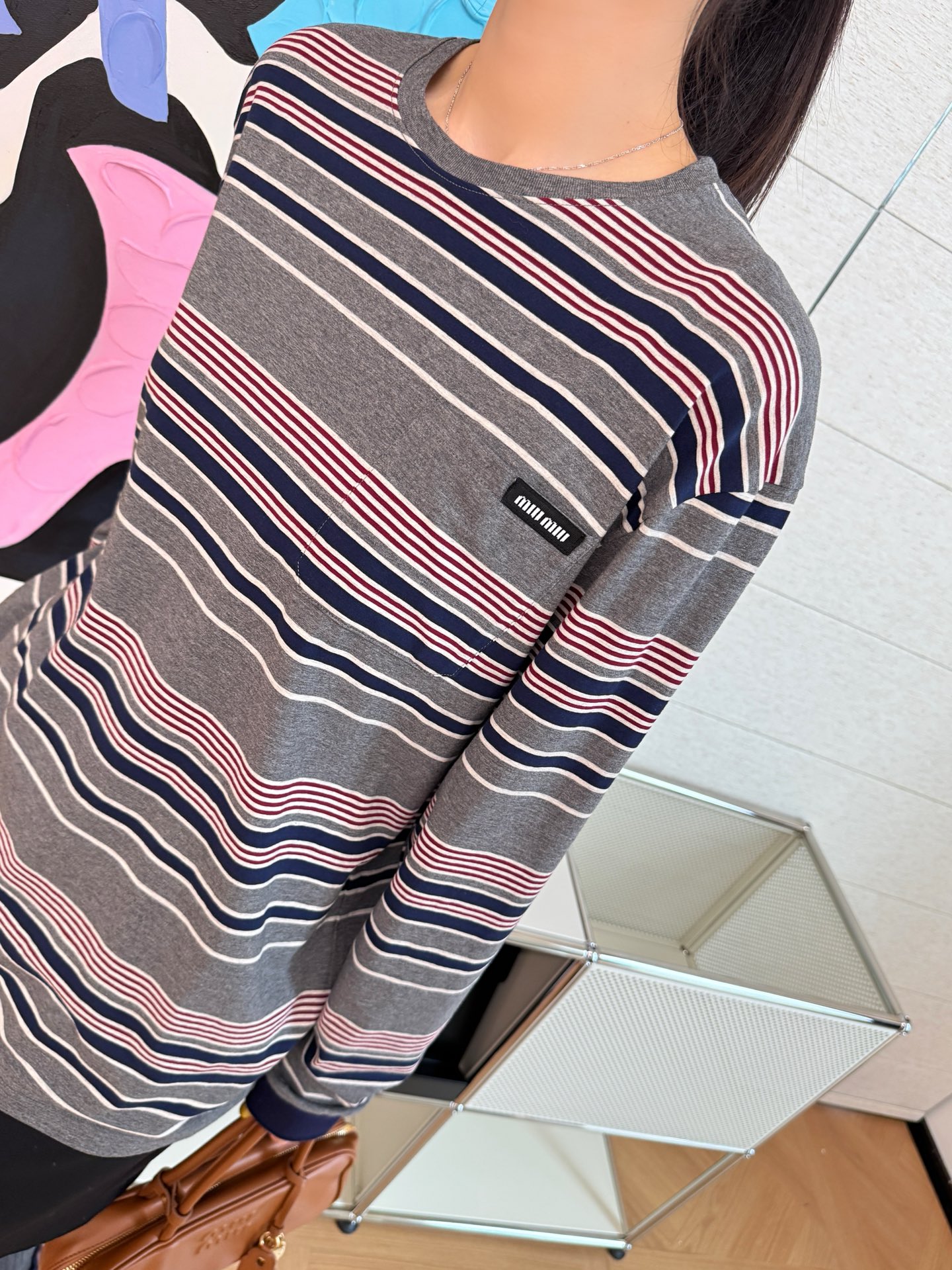 MIU MIU 條紋長袖 精品 時尚 - 7