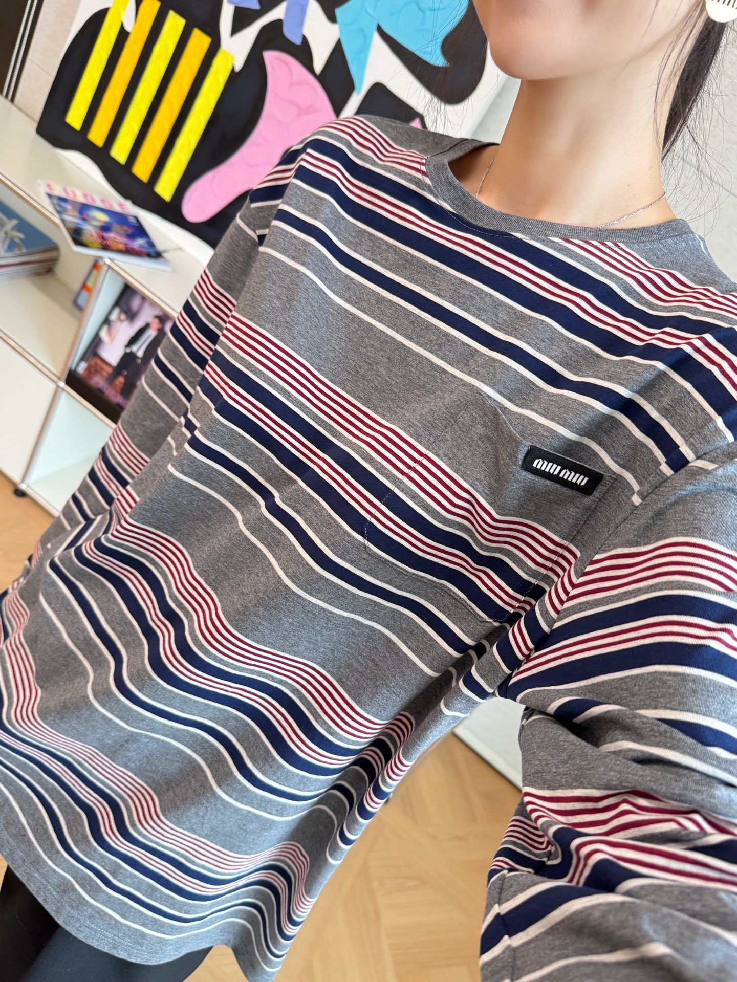 MIU MIU 條紋長袖 精品 時尚 - 8