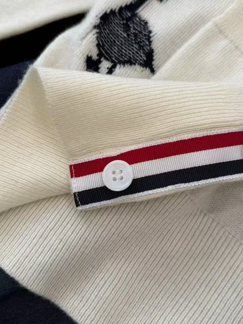 雙十一重磅福利款-Thom Browne 鴨子圖案羊毛開衫 精品復刻 - 9