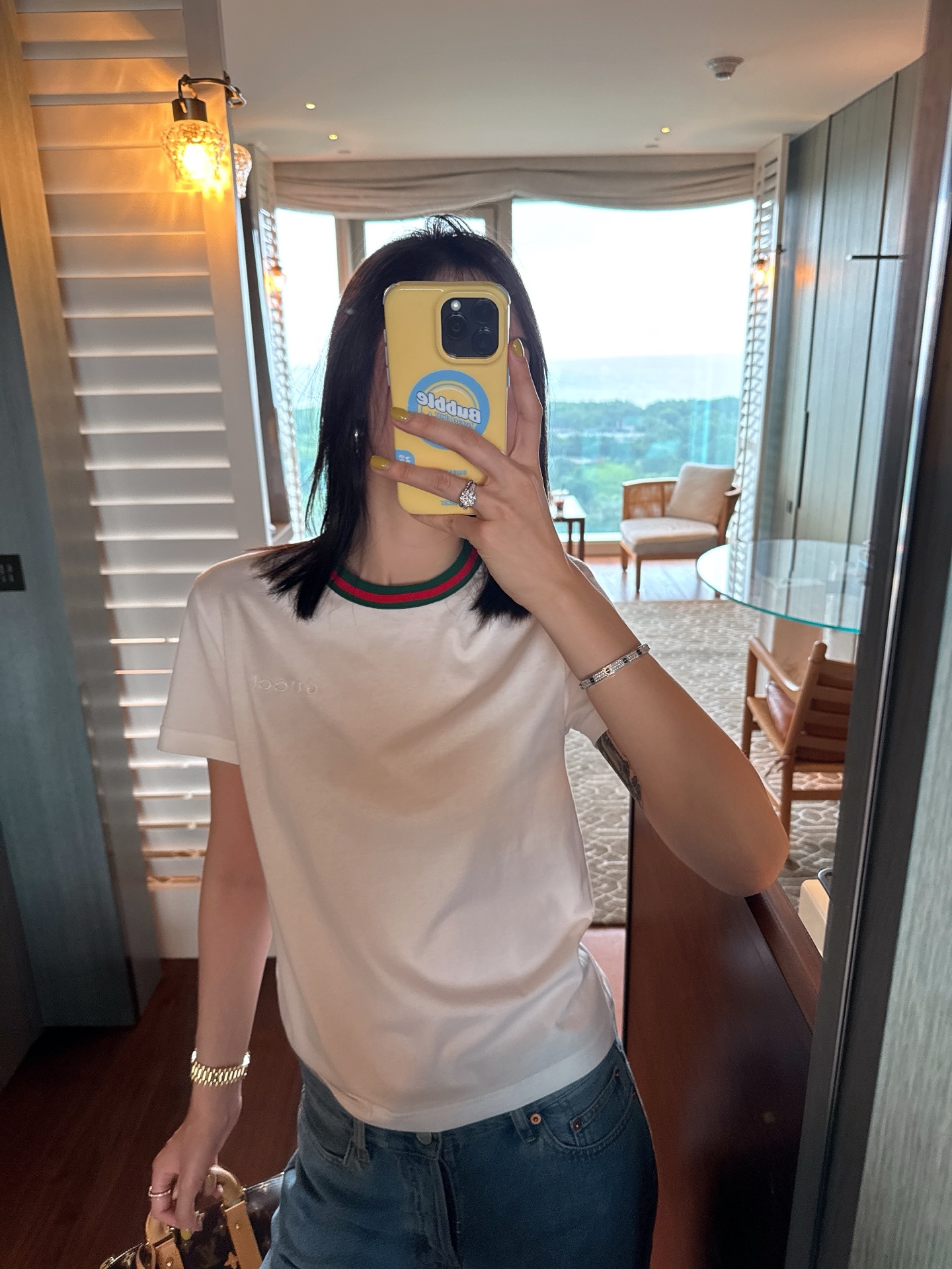 Gucci   經典拼色羅紋短袖 精品 高仿 - 21