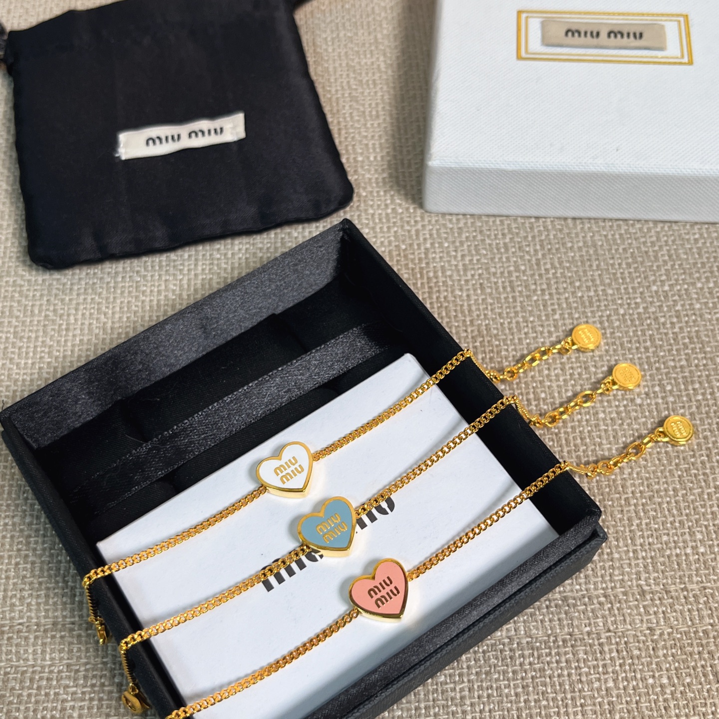 MIU MIU  愛心項鍊 精品 高仿 - 4
