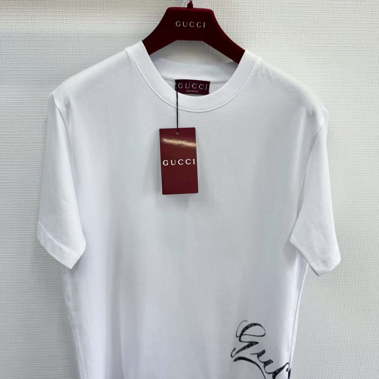 Gucci 花體字母短袖 精品 高仿 - 5