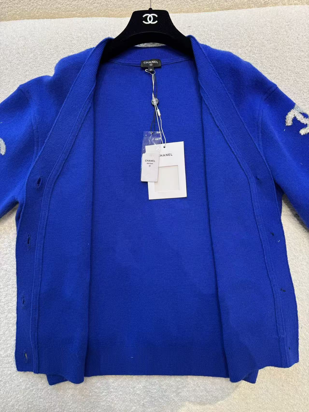 雙十一重磅福利款-Chanel  滿版亮片雙C標織開衫 精品 高仿 - 9