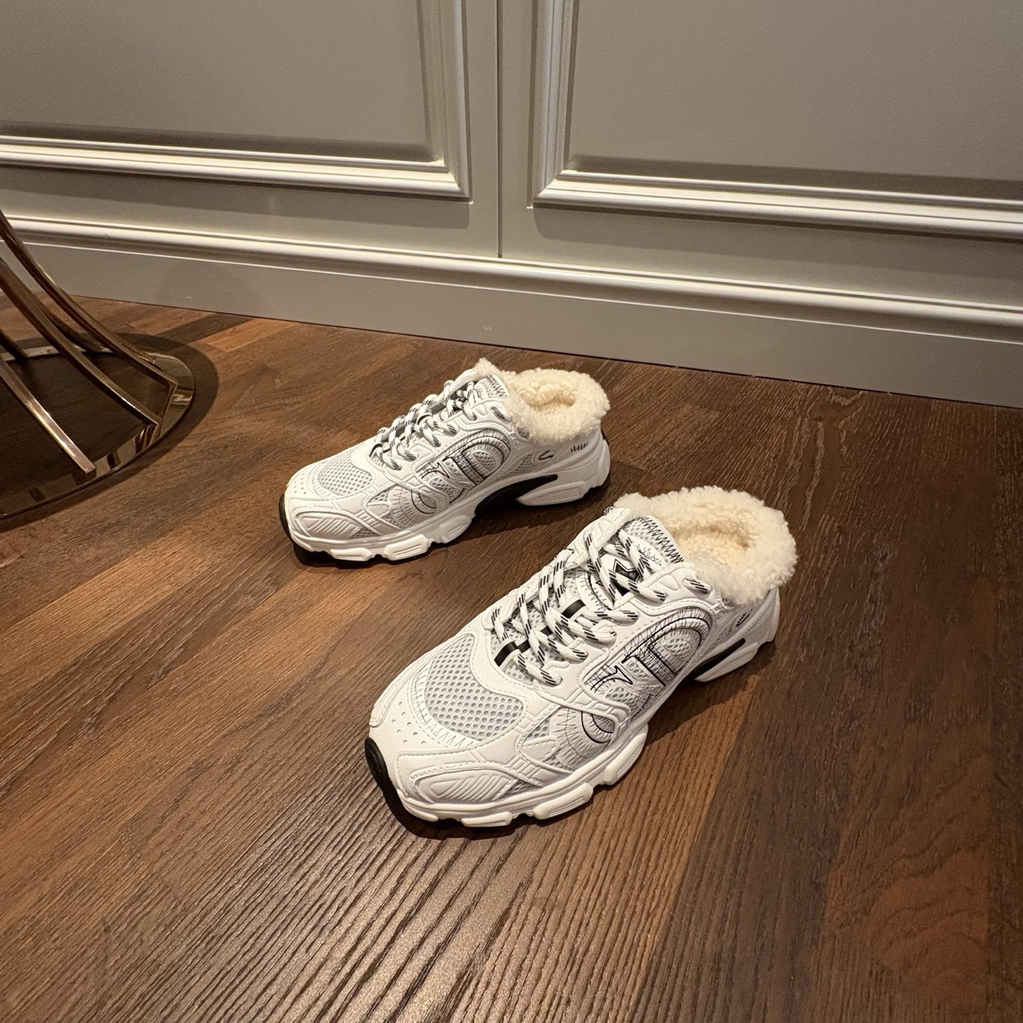 Dior  露跟式皮毛一體運動鞋 精品 高仿 - 28