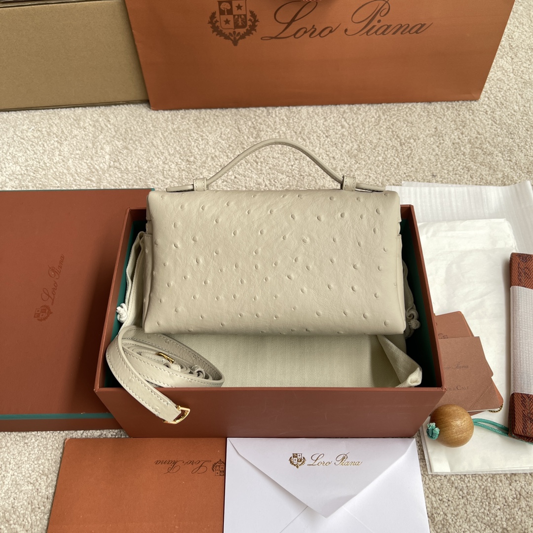 雙十一重磅福利款-Loro piana Extra Pocket 19飯盒包 (奢侈品,高仿) - 36