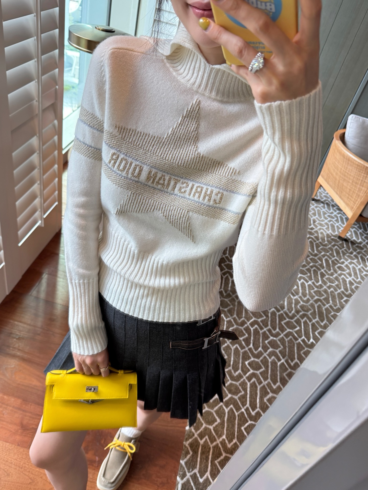 Dior 滑雪系列小翻領五角星針織衫 精品, 時尚 - 13