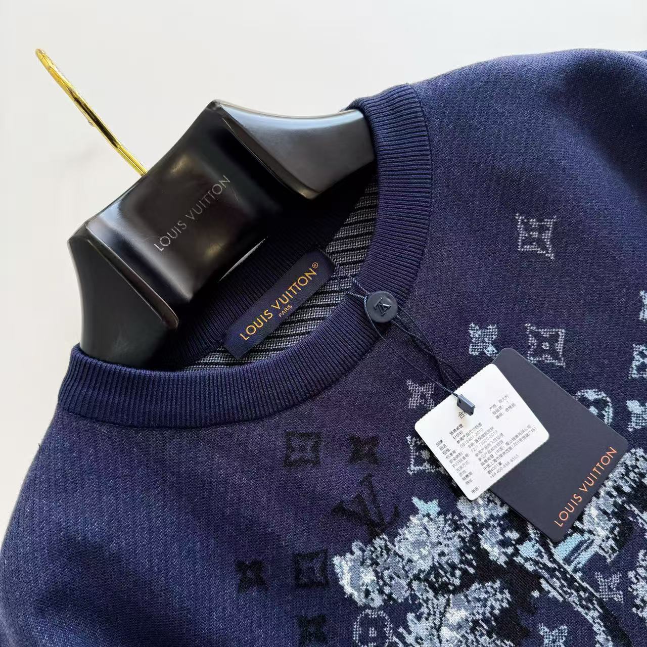 Louis Vuitton   Monogram馬年限定復刻針織短袖 - 7