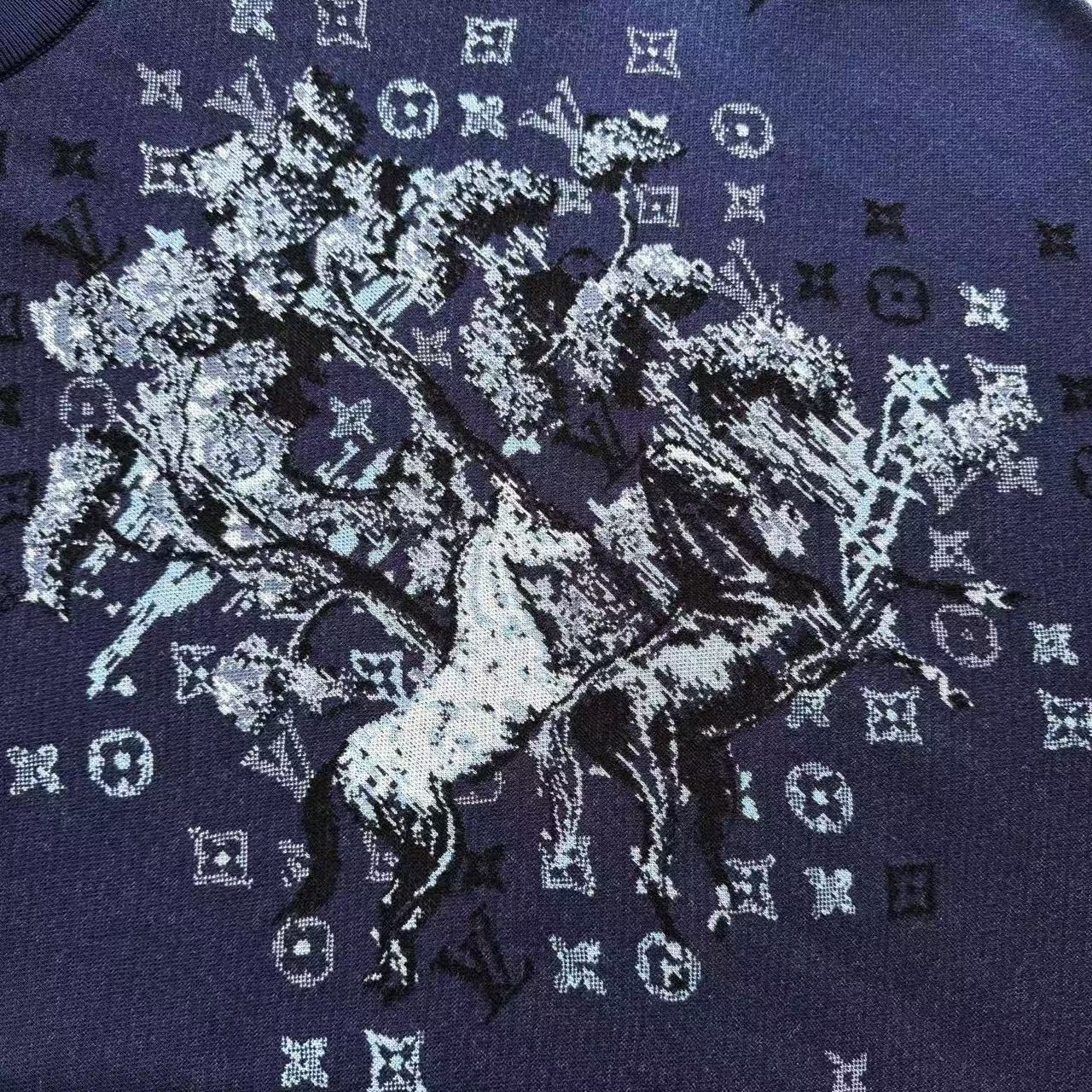 Louis Vuitton   Monogram馬年限定復刻針織短袖 - 9