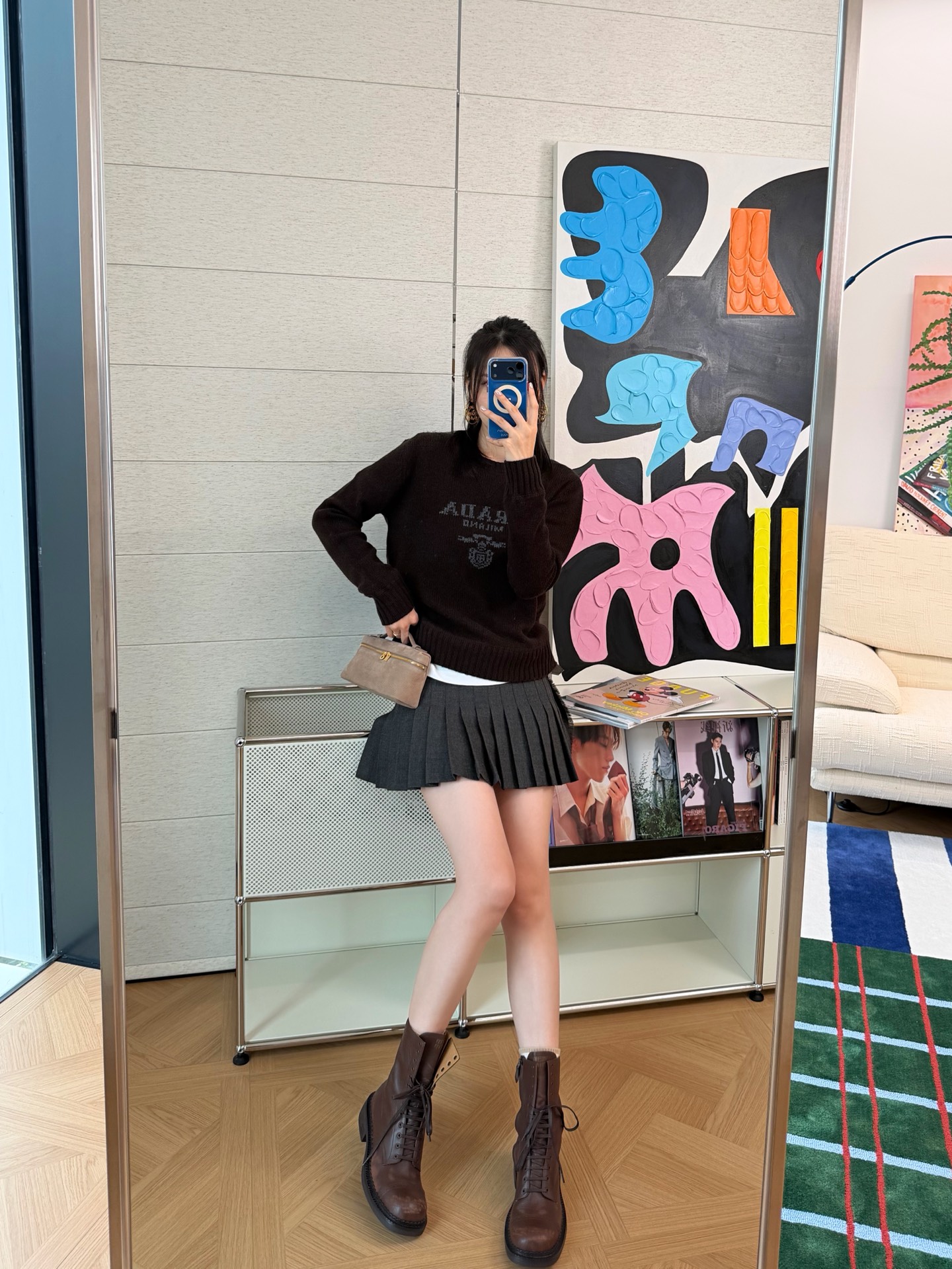 Prada 徽標羊絨針織衫 精工 精品 - 3