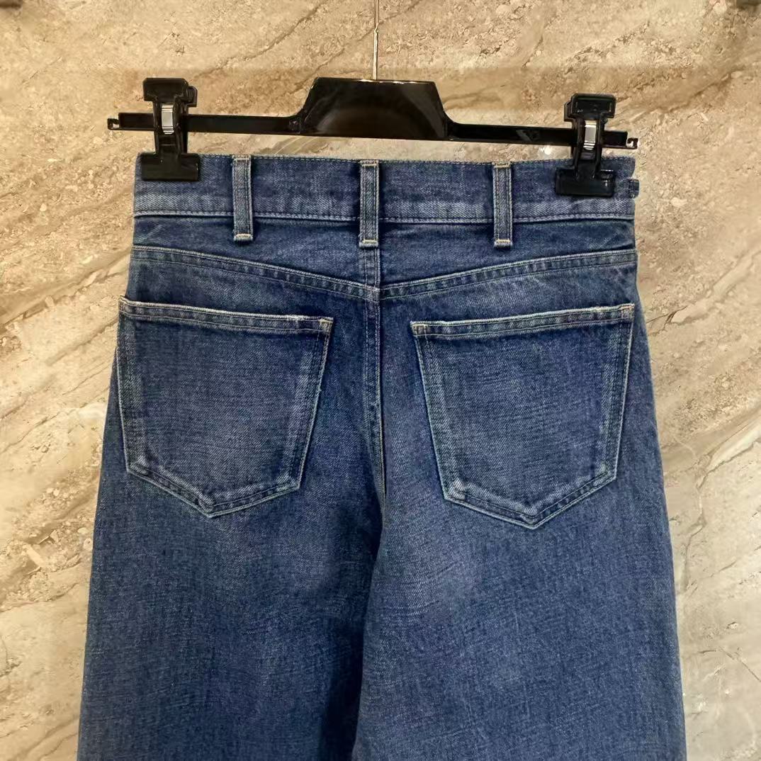 雙十一重磅特惠福利- Celine 凱旋門鏈條牛仔褲 原單 精品 - 16