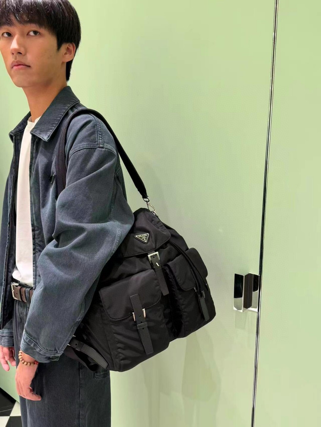 Prada Re-Nylon男士雙肩背包 精品 高仿 - 2