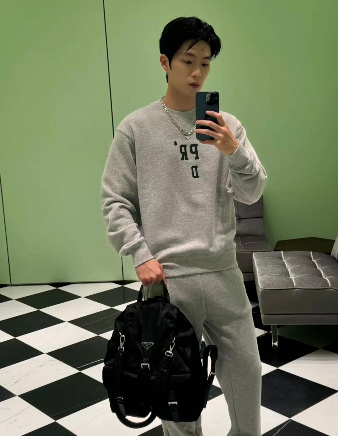 Prada Re-Nylon男士雙肩背包 精品 高仿 - 3