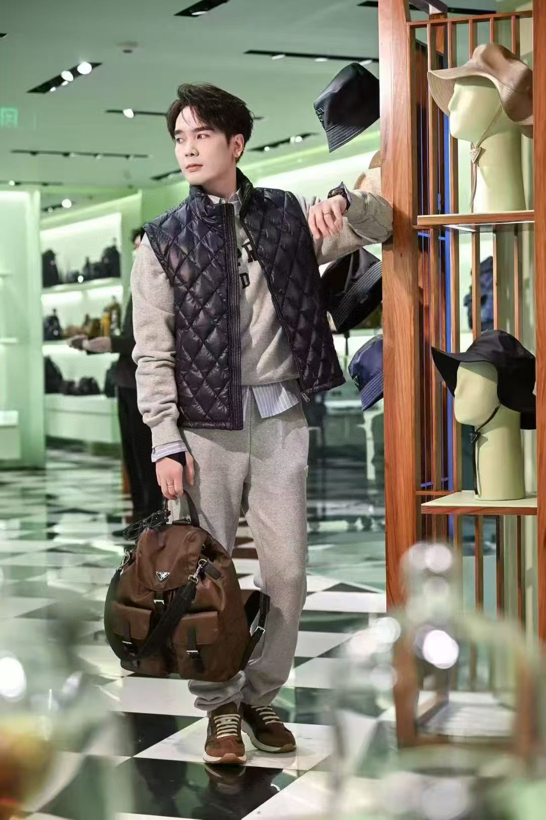 Prada Re-Nylon男士雙肩背包 精品 高仿 - 40