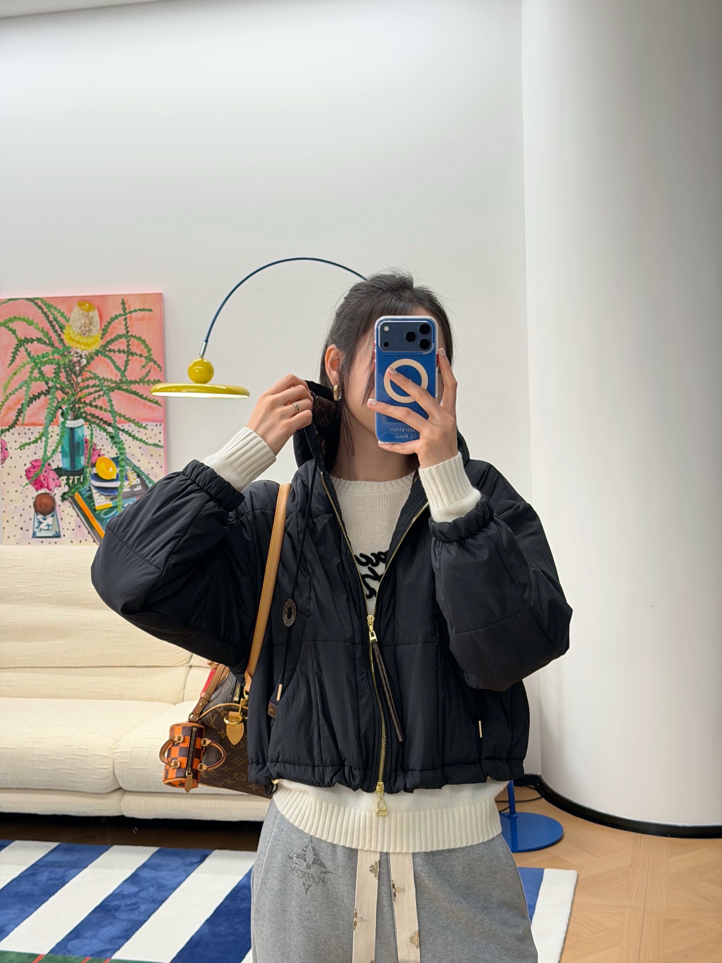 Louis Vuitton 絎縫拉鍊外套 精品 超A - 1