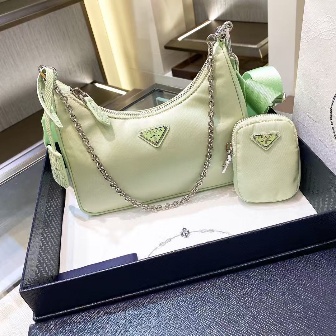 雙十一重磅福利款-Prada  hobo三合一多功能包(不配盒子) 高仿 精工 - 4