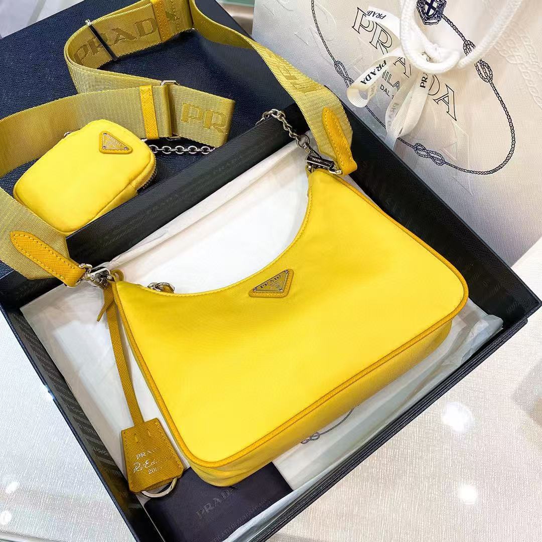 雙十一重磅福利款-Prada  hobo三合一多功能包(不配盒子) 高仿 精工 - 11