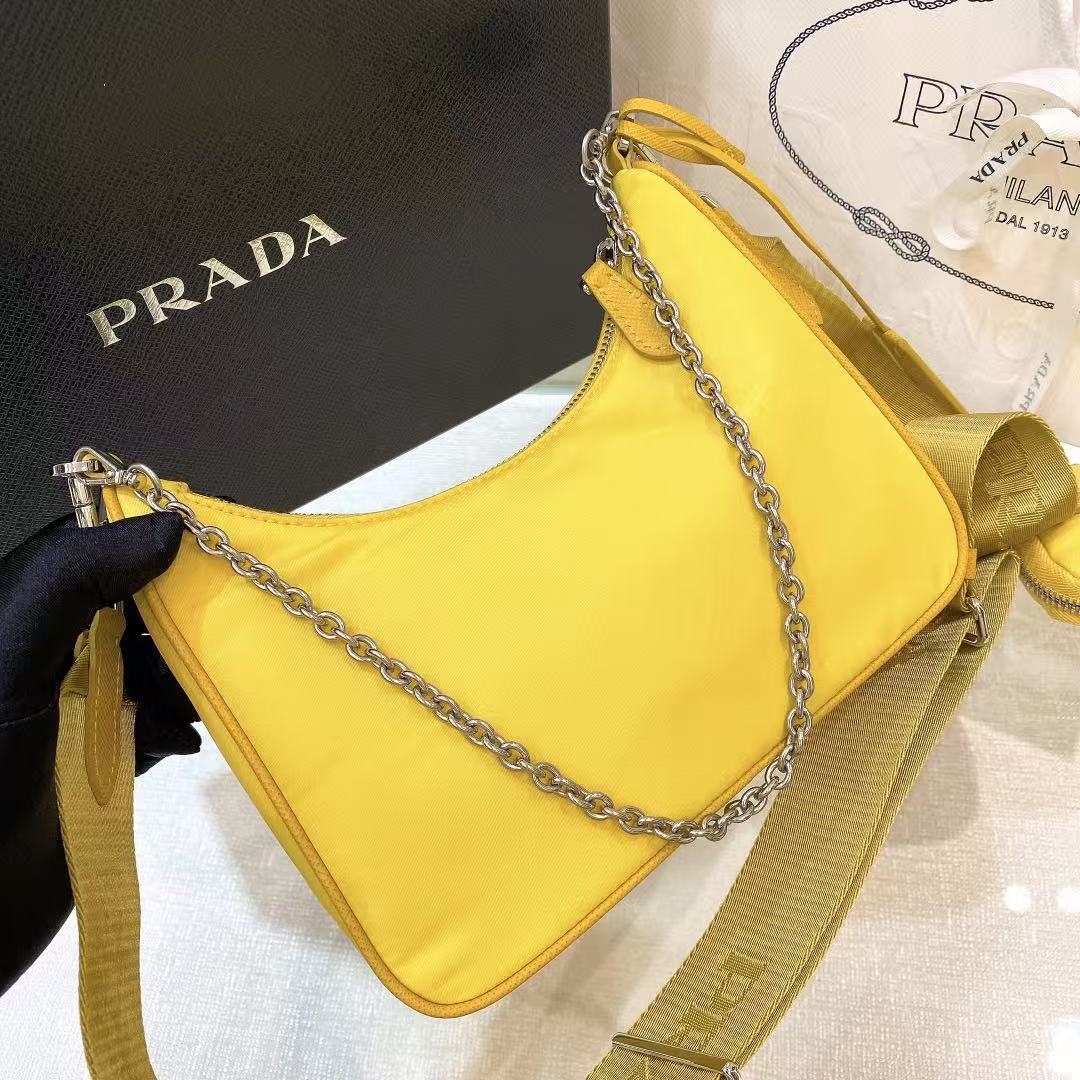 雙十一重磅福利款-Prada  hobo三合一多功能包(不配盒子) 高仿 精工 - 13