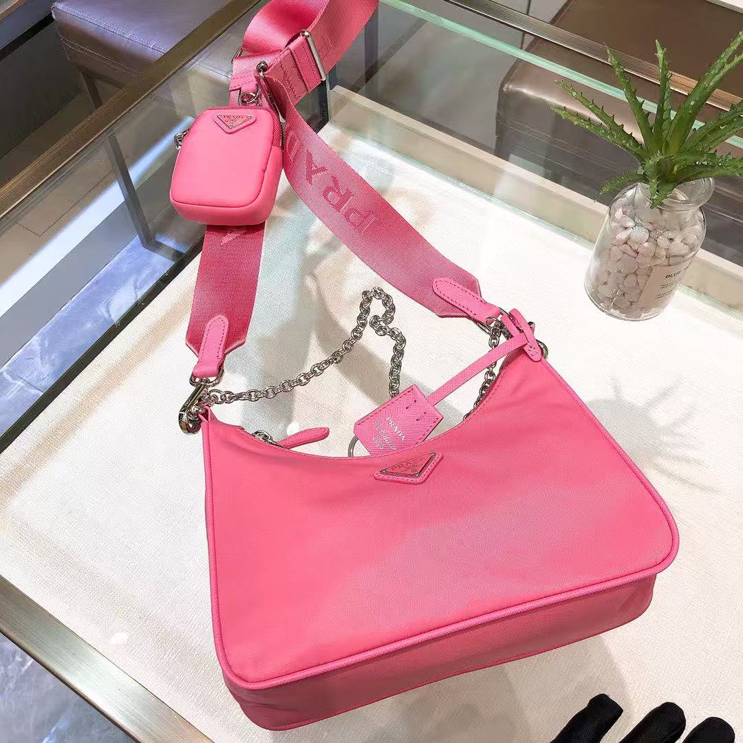 雙十一重磅福利款-Prada  hobo三合一多功能包(不配盒子) 高仿 精工 - 16