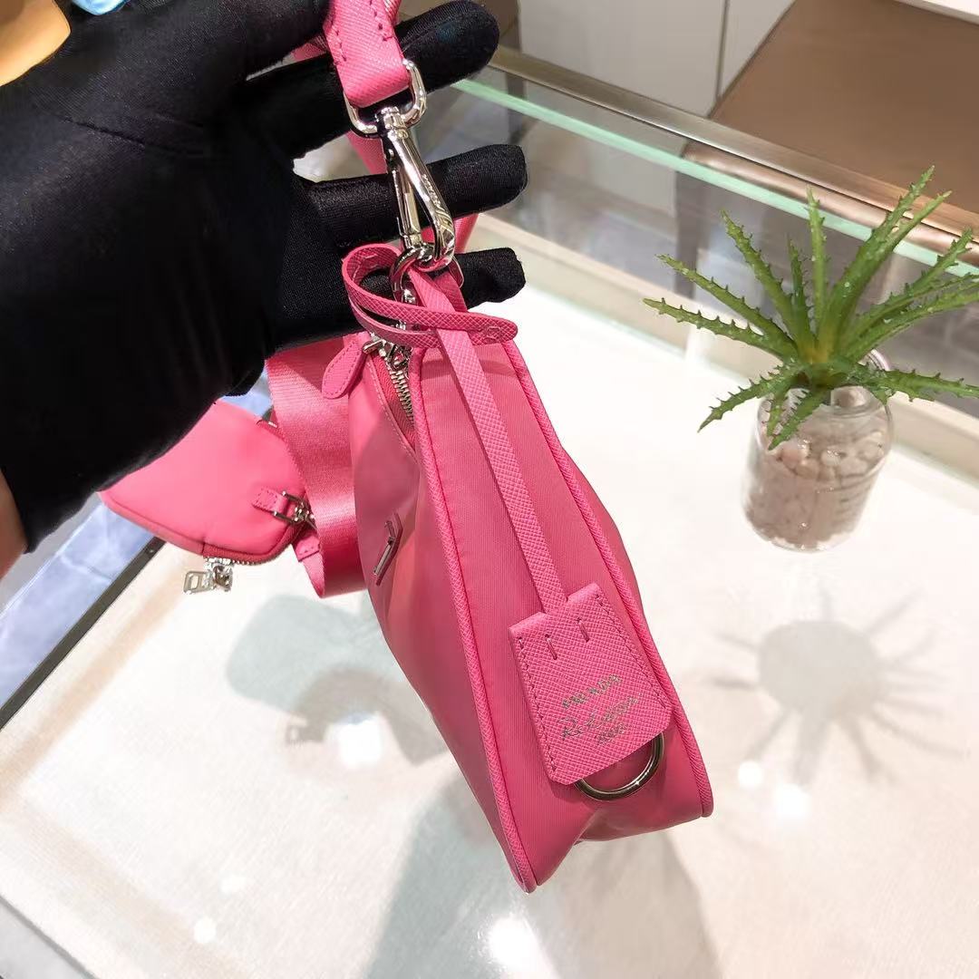 雙十一重磅福利款-Prada  hobo三合一多功能包(不配盒子) 高仿 精工 - 18