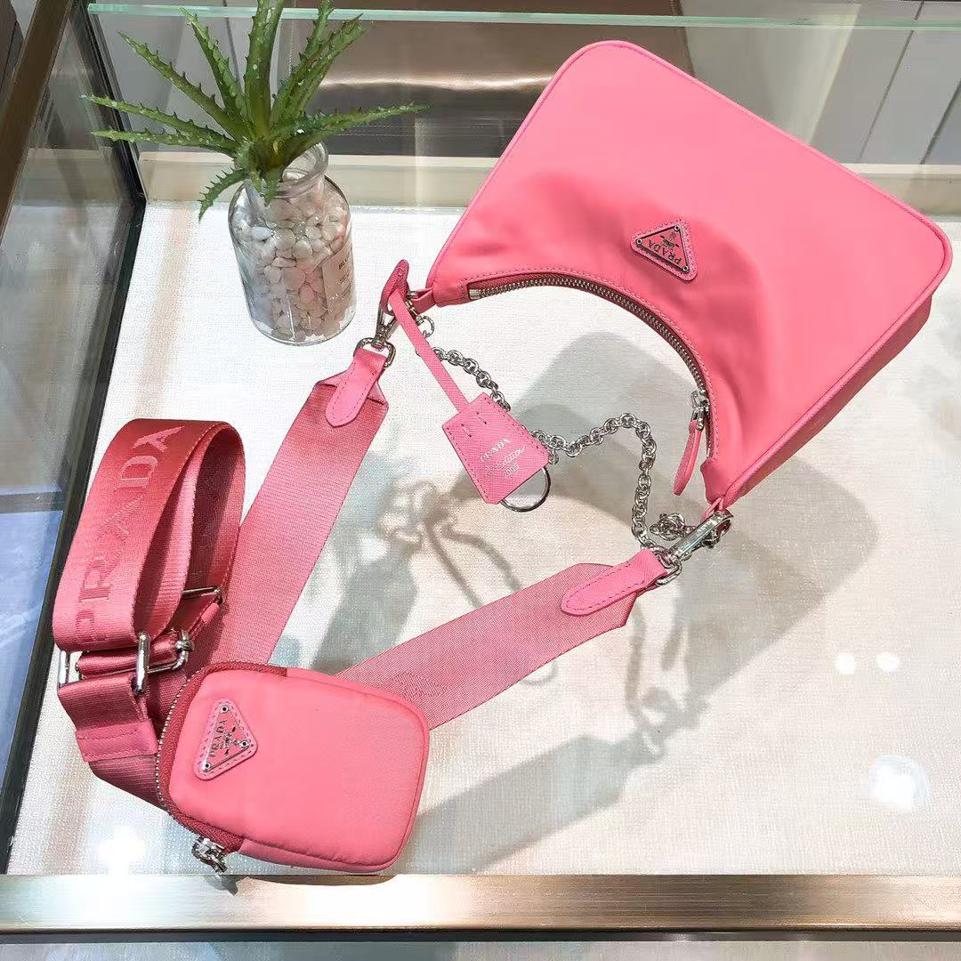 雙十一重磅福利款-Prada  hobo三合一多功能包(不配盒子) 高仿 精工 - 21