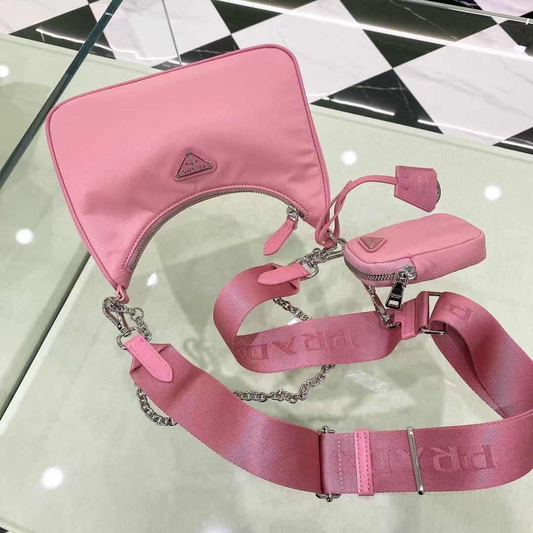 雙十一重磅福利款-Prada  hobo三合一多功能包(不配盒子) 高仿 精工 - 25