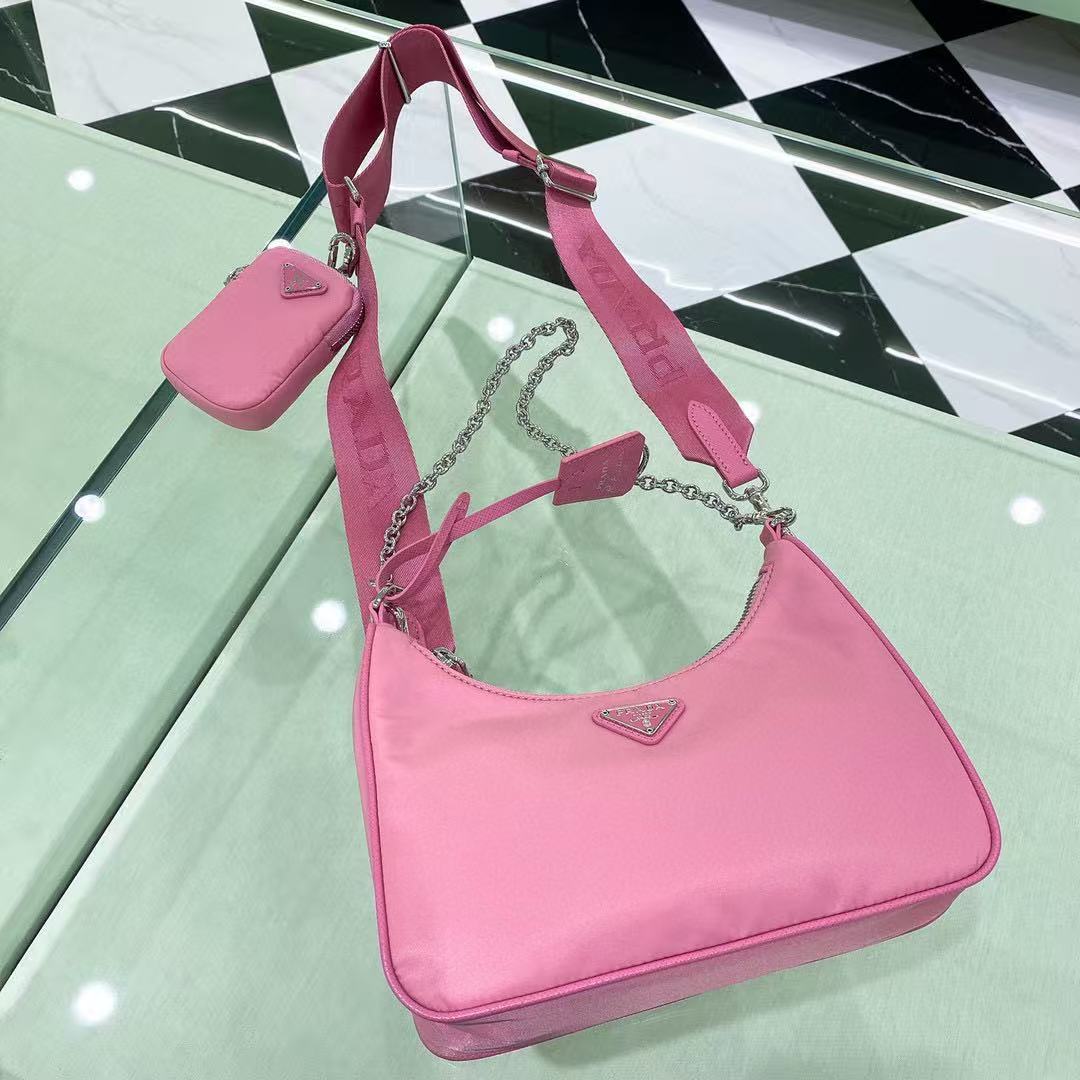 雙十一重磅福利款-Prada  hobo三合一多功能包(不配盒子) 高仿 精工 - 26