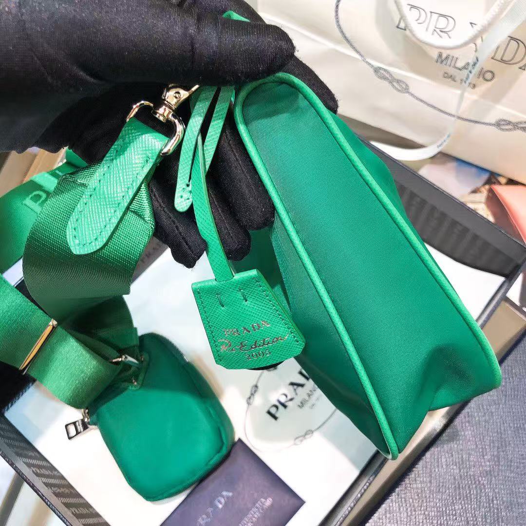 雙十一重磅福利款-Prada  hobo三合一多功能包(不配盒子) 高仿 精工 - 32