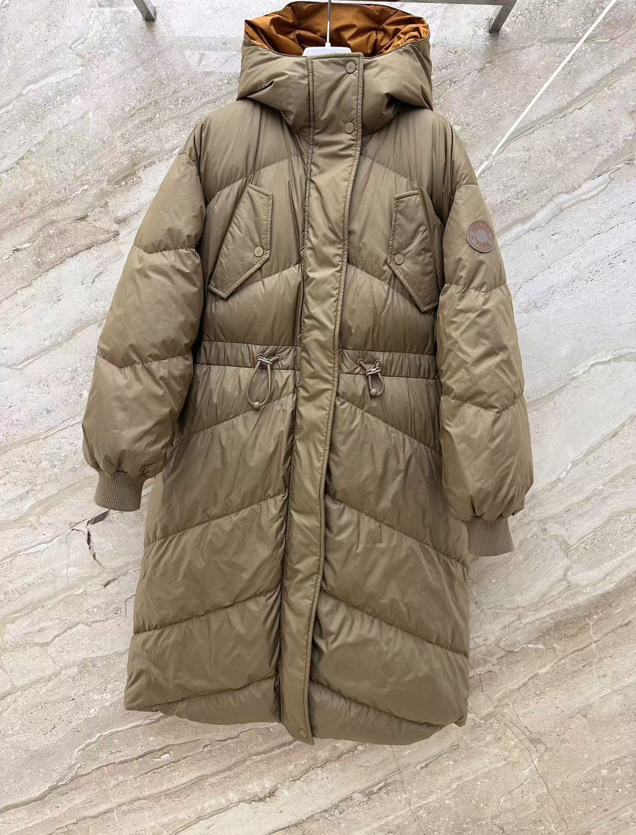 秋冬重磅特惠福利-Hermès 雙面穿長款羽絨外套 - 3