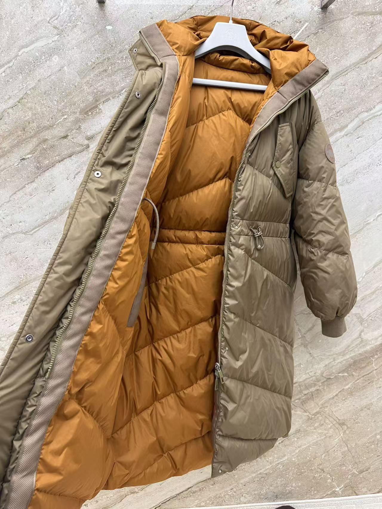 秋冬重磅特惠福利-Hermès 雙面穿長款羽絨外套 - 4