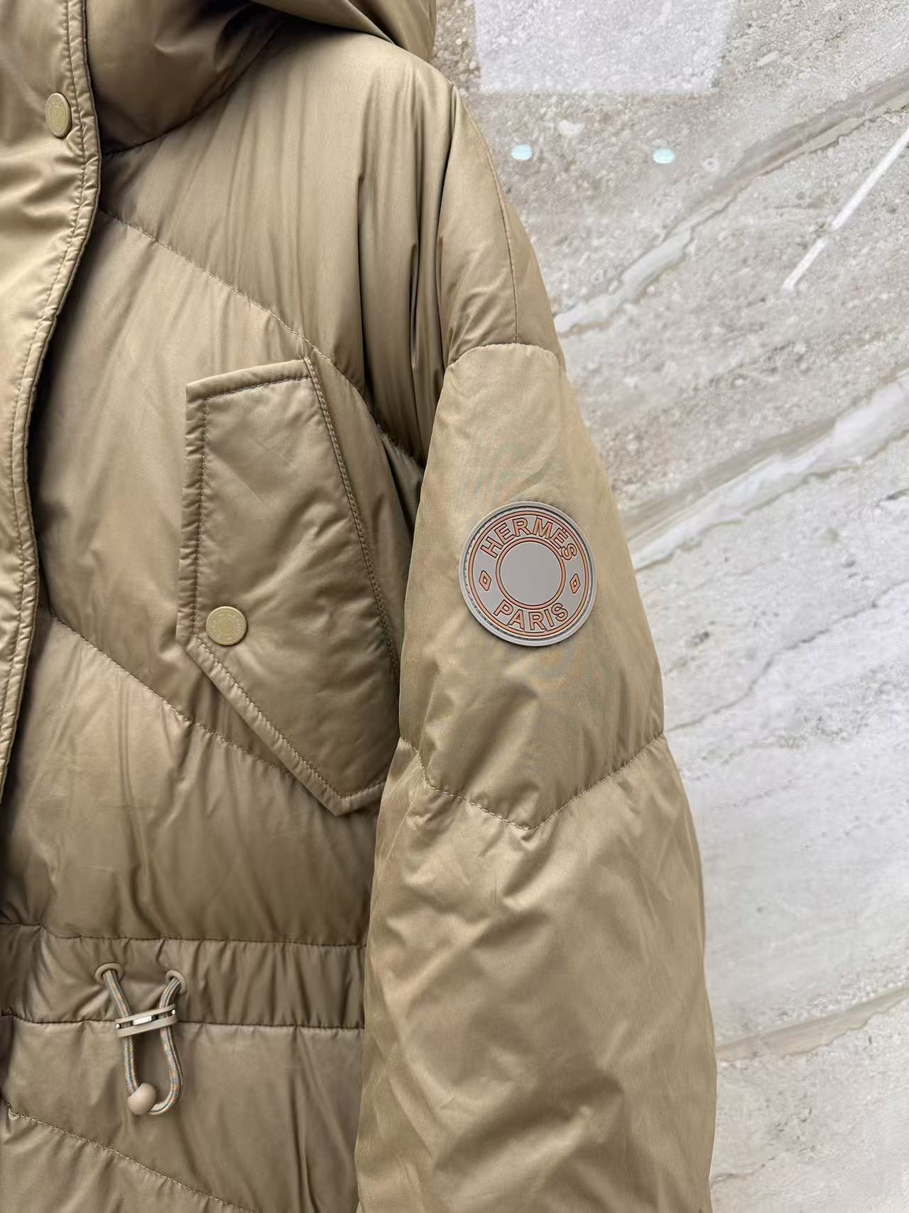 秋冬重磅特惠福利-Hermès 雙面穿長款羽絨外套 - 6