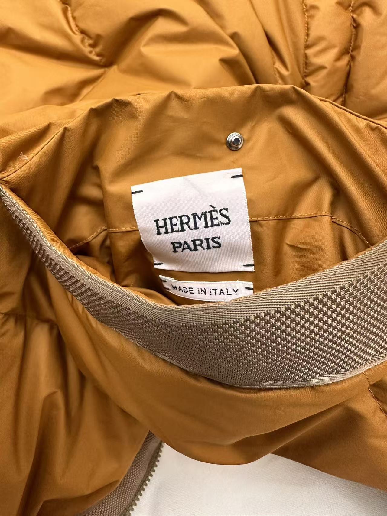 秋冬重磅特惠福利-Hermès 雙面穿長款羽絨外套 - 15