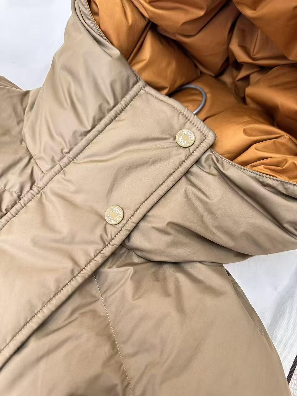 秋冬重磅特惠福利-Hermès 雙面穿長款羽絨外套 - 16